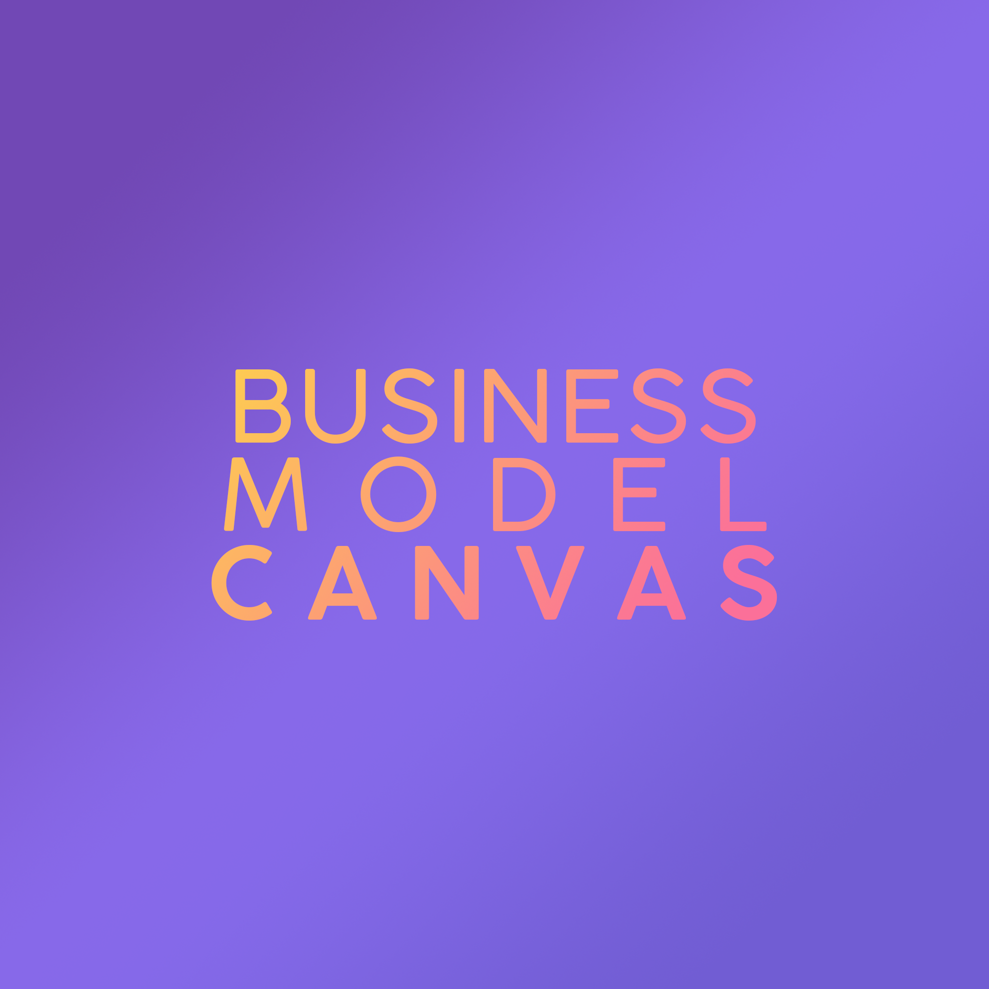 Business Model Canvas capa