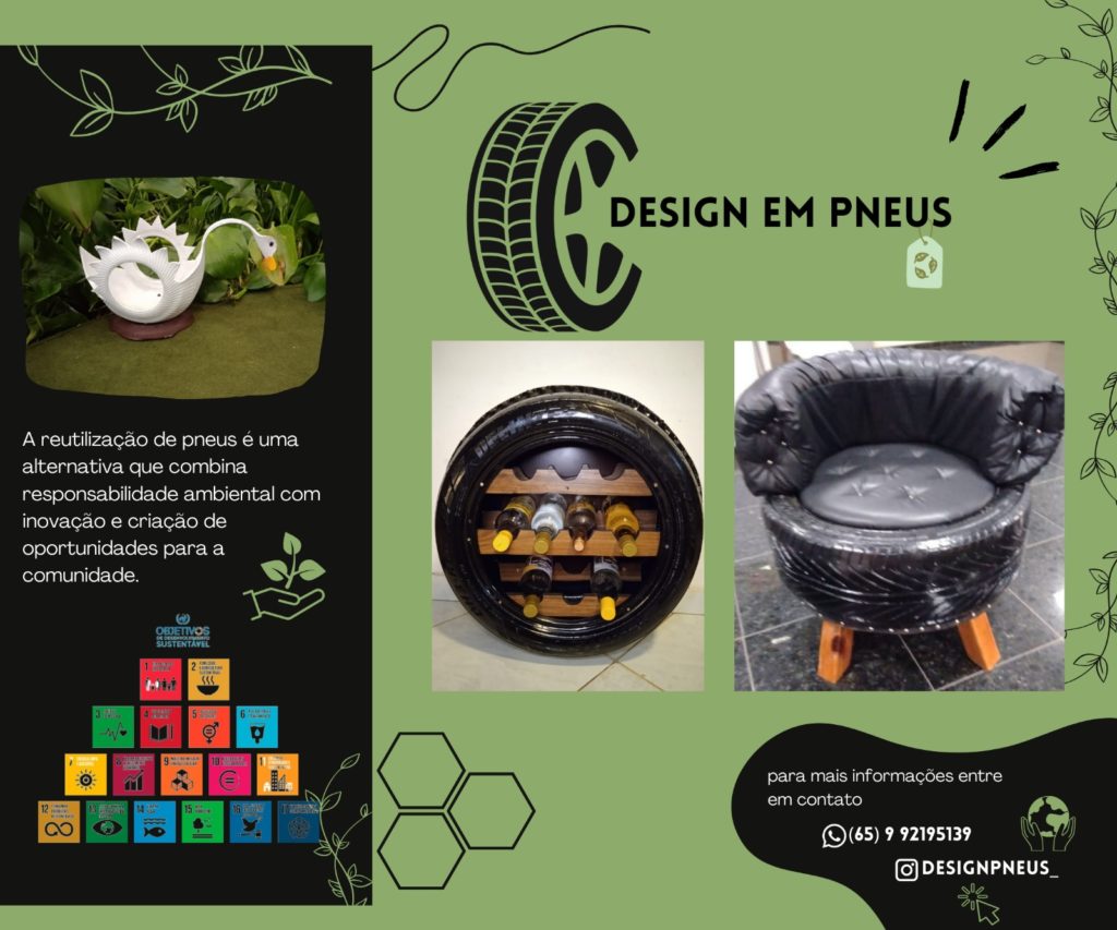 Designer em pneus